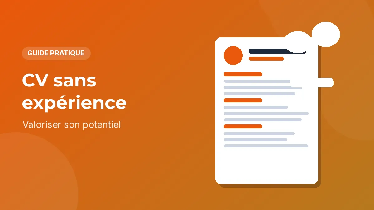 Jeune candidat préparant un premier CV avec formation, projets et compétences